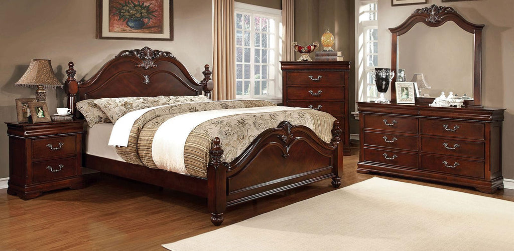 Cherry Wood Low Post Bed California King J256252