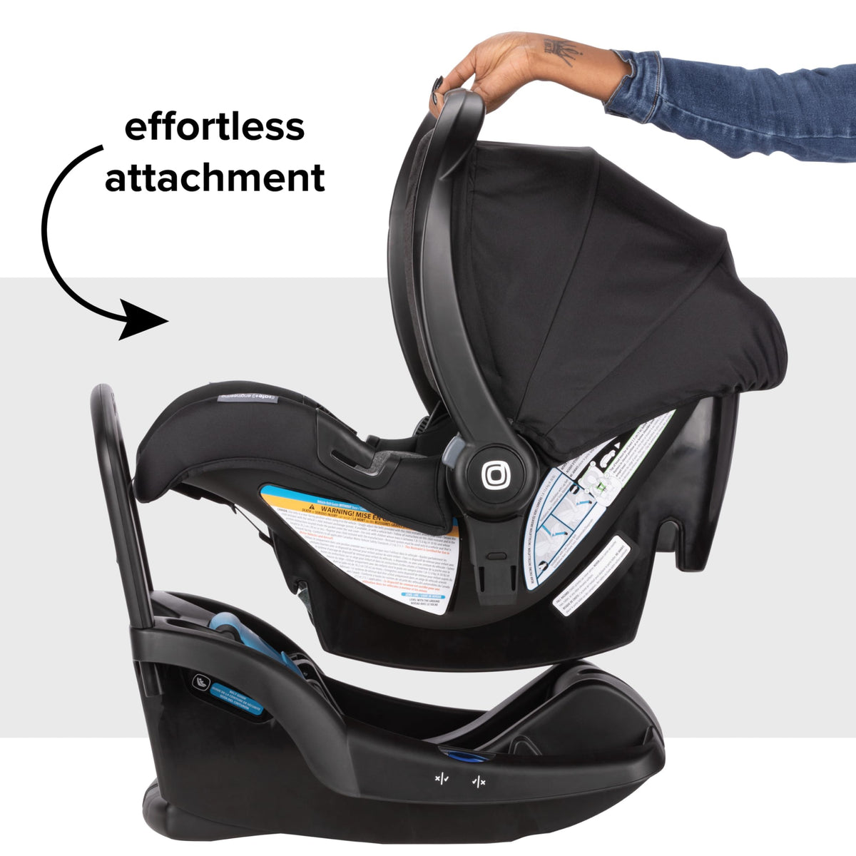 Infant Car Seat and Base, Rear-Facing 4-30lbs, Black M773818