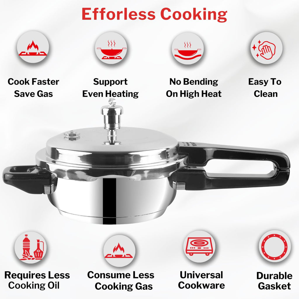 Stainless Steel 3 Litres Pressure Pan with Lid O3390