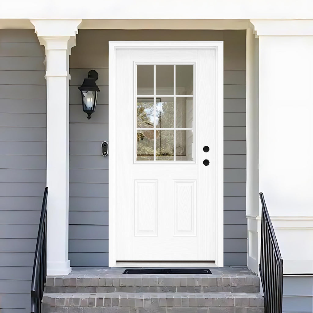 Fiberglass Exterior Door with Brickmould, 36'' x 80'' Front Entry Door C711906