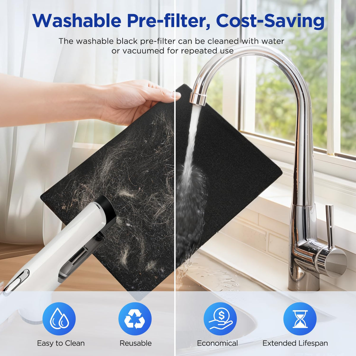 White HEPA Filter Air Purifier V388