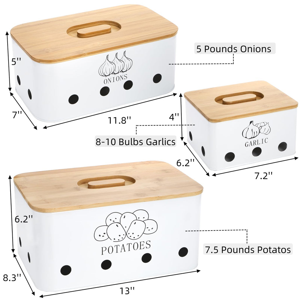 3 Pack Potato Onion Garlic Storage Set A51309