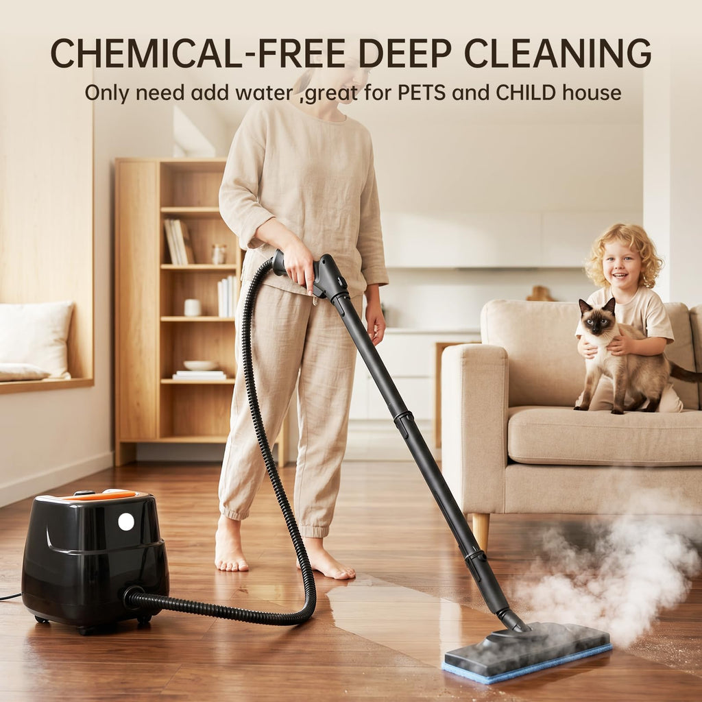 21-in-1 Chemical-Free Steam Cleaner with 3-Level Adjustment L646643