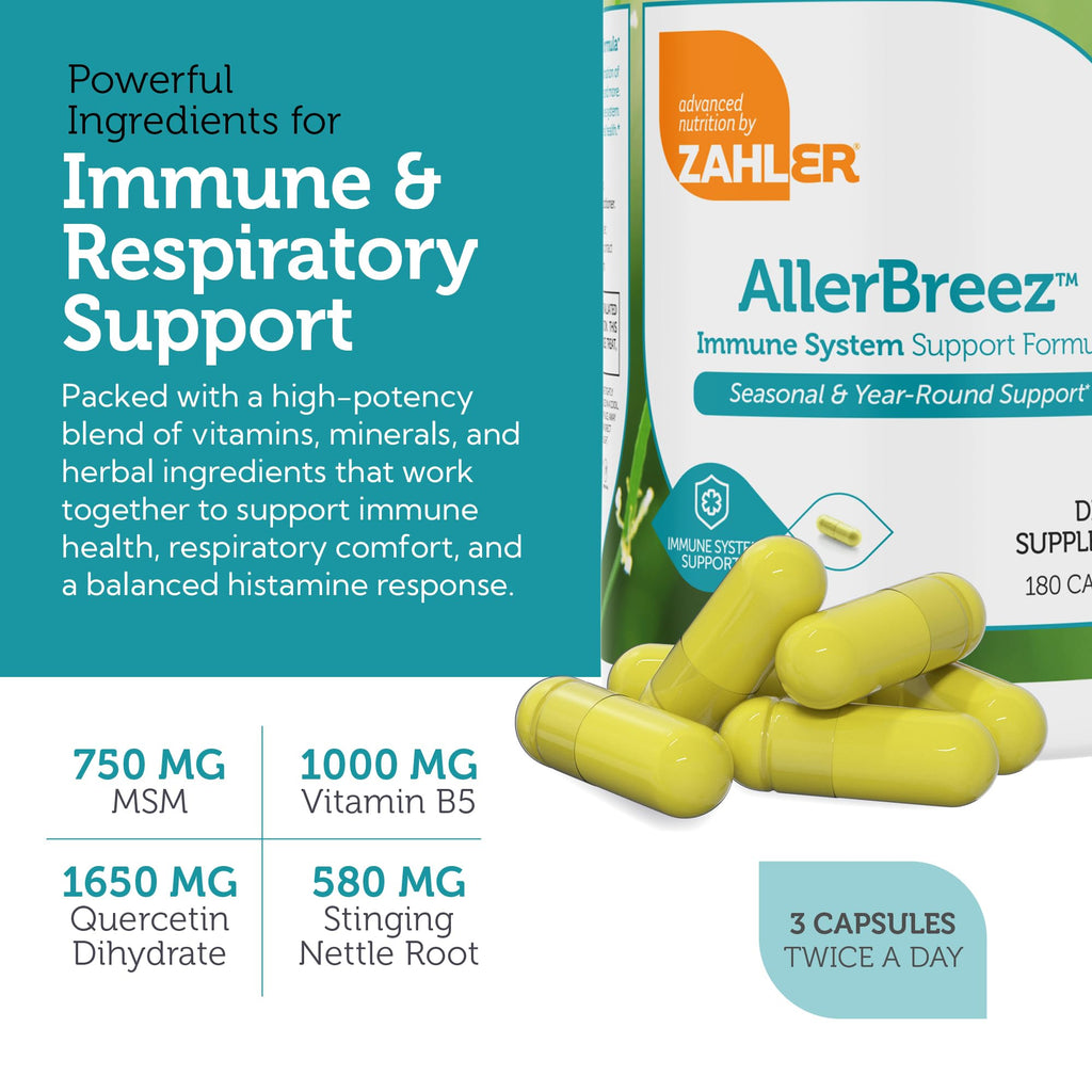 Vitamin C Quercetin MSM Stinging Nettle Immune Support Supplement 180 Capsules G392780