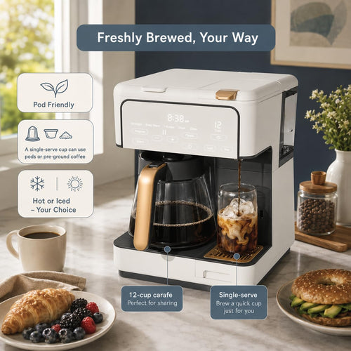 12-Cup Programmable Coffee Maker with Carafe H561