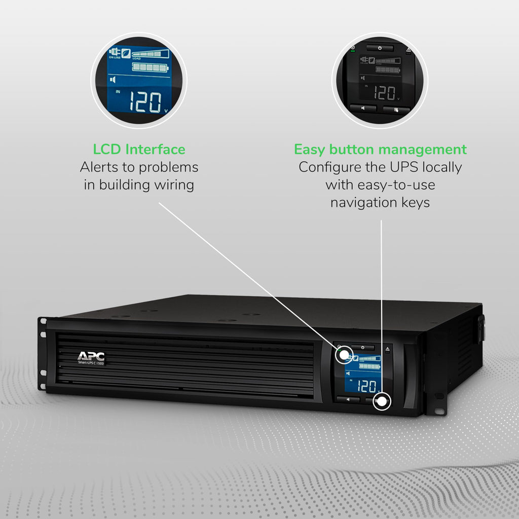 1500VA/900W Rackmount Line Interactive UPS R61500