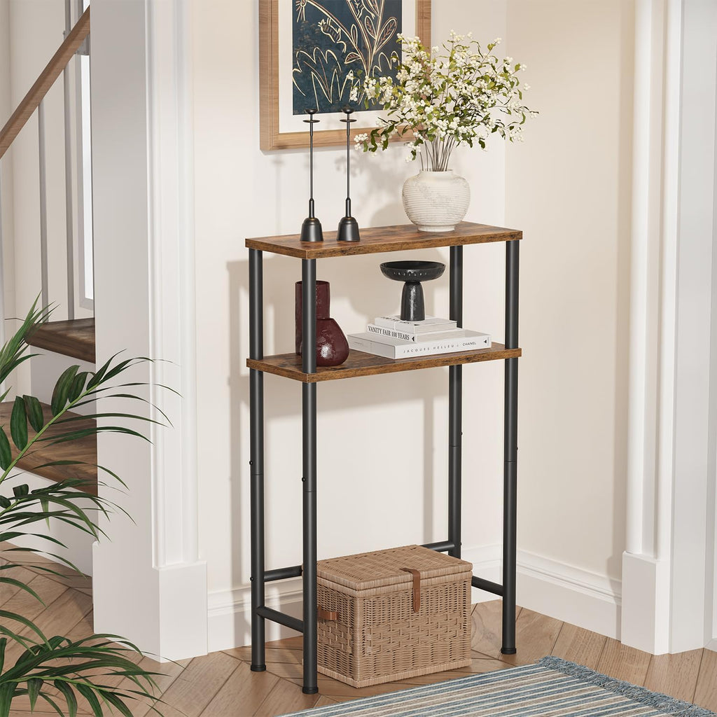 Narrow 15.7" 2-Tier Console Table X763