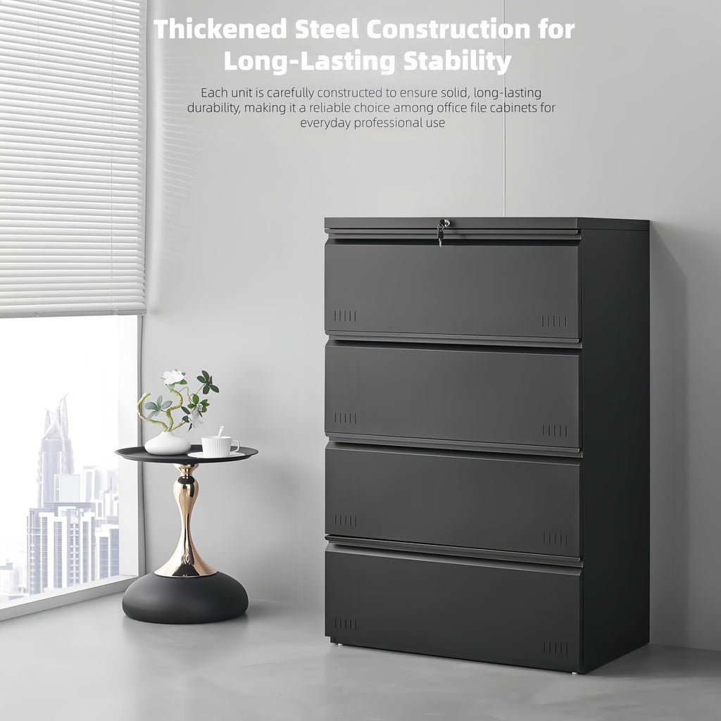 4 Drawer Metal File Cabinet with Lock Z82792