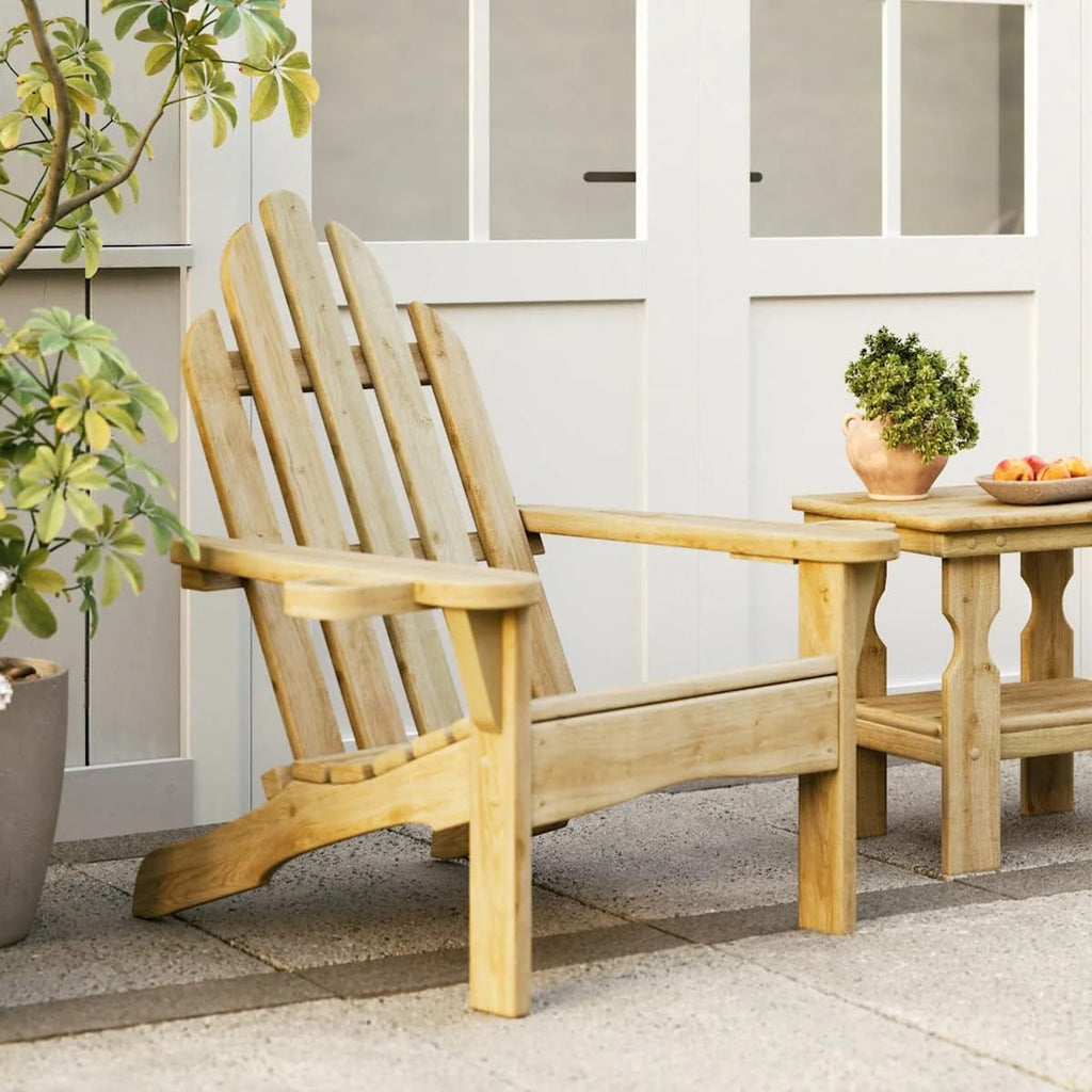 Heavy Duty Adirondack Chair Treated Pine 800 Lb Weight Capacity A673142