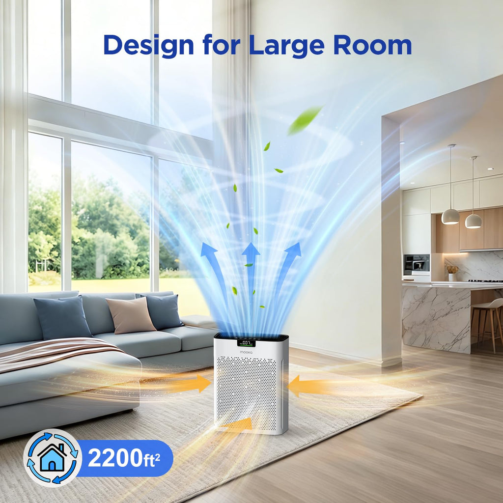 White HEPA Filter Air Purifier V388