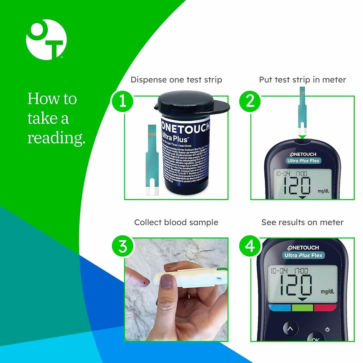 Blood Glucose Test Kit with Meter, Strips, Lancets, Pouch S5297