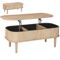 Natural Lift Top Coffee Table with Storage W7753