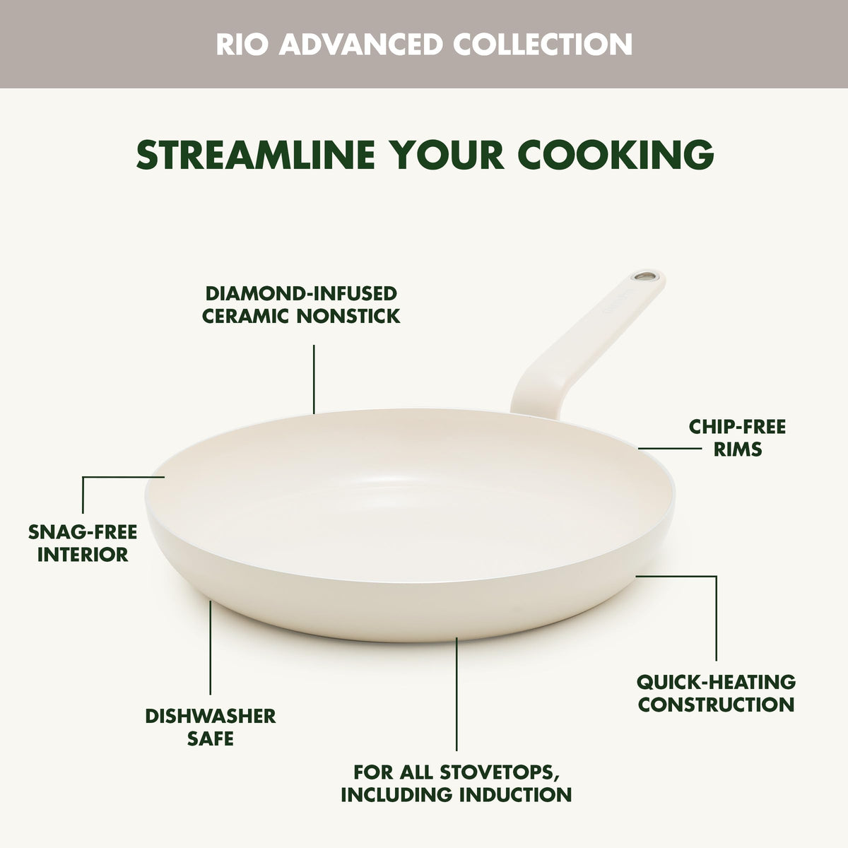 12 Piece Ceramic Nonstick Cookware Set G74748