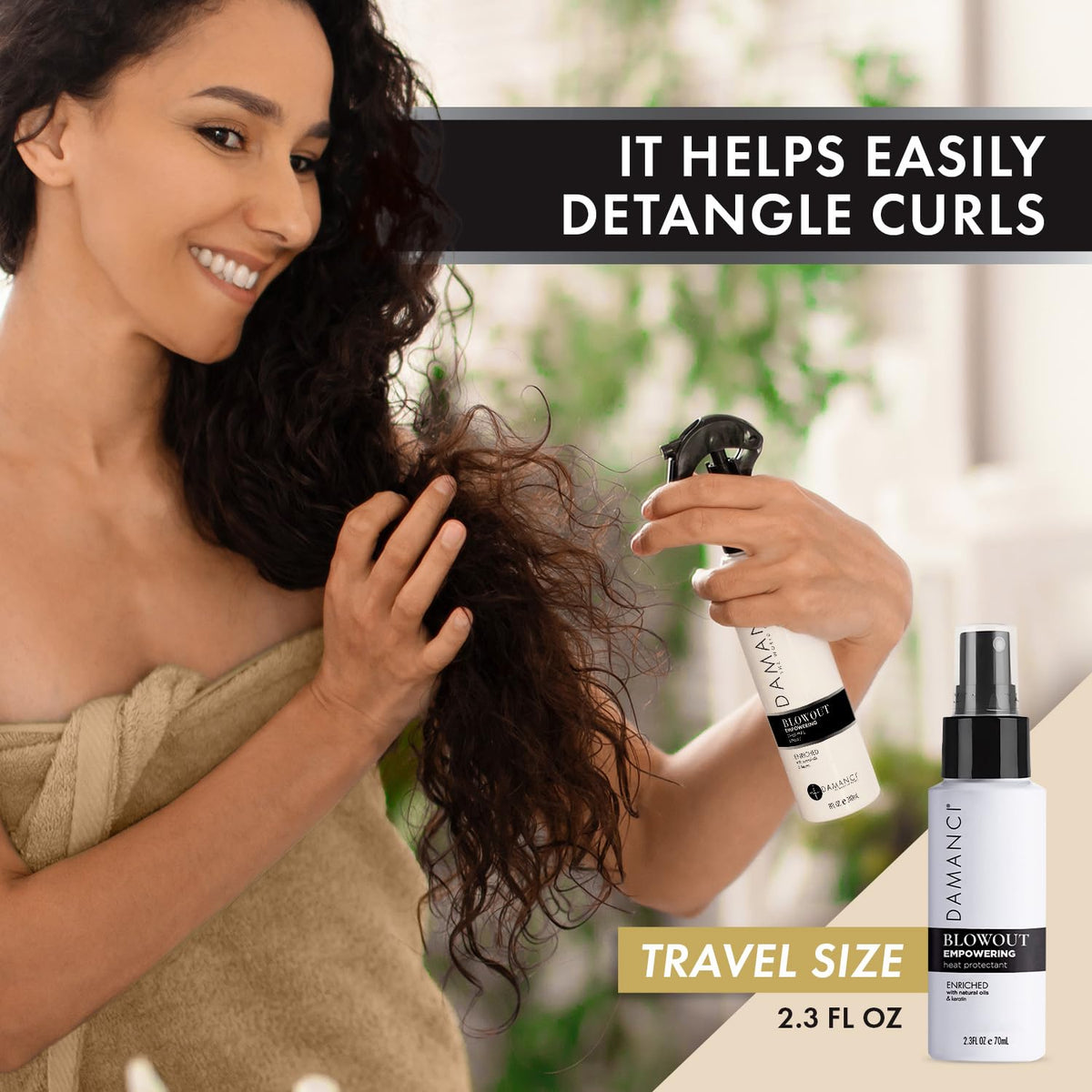 Blowout Spray Heat Protectant Leave in Conditioner 2 pk. 8 oz. B281