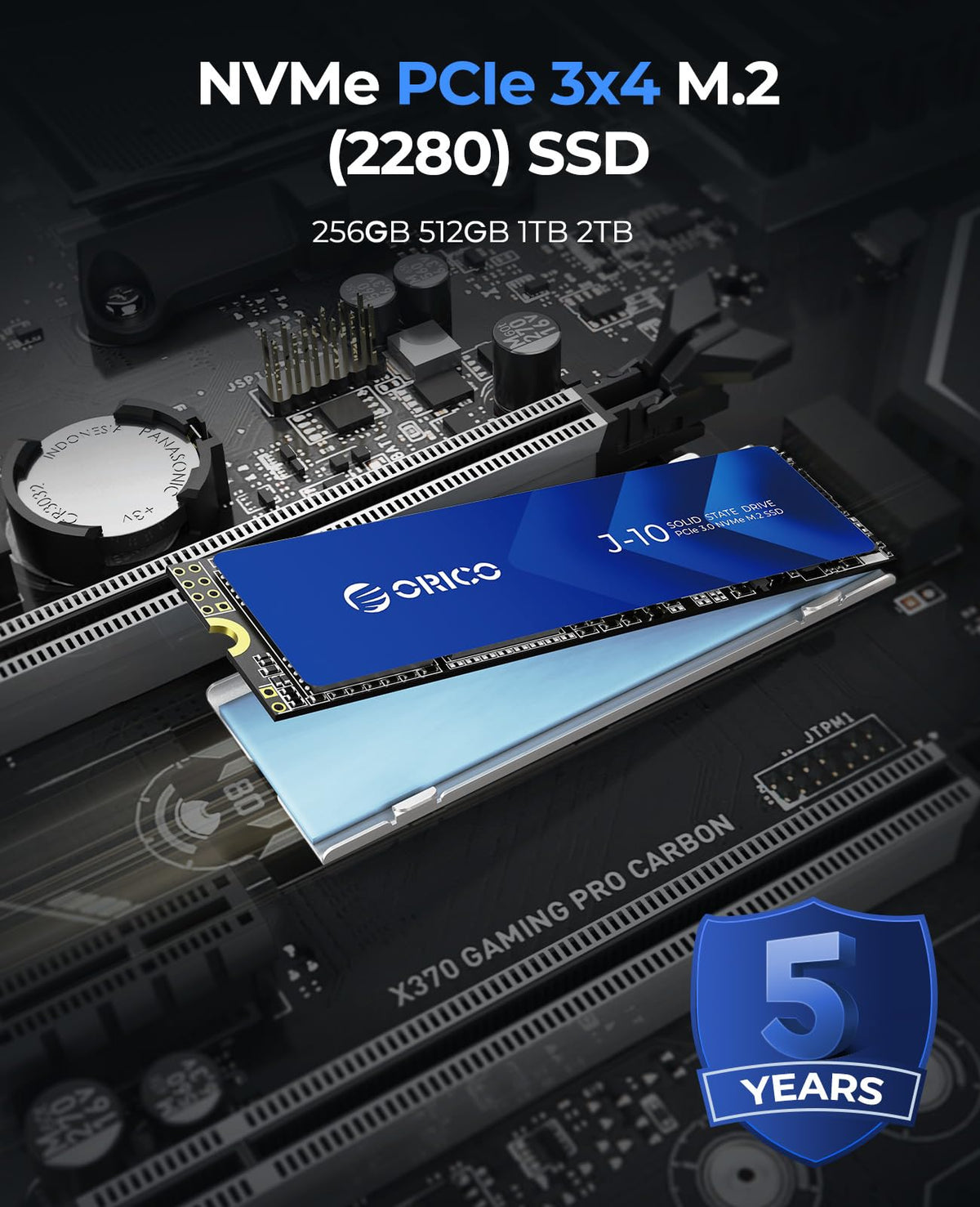512GB M.2 NVMe SSD with Heatsink T82435