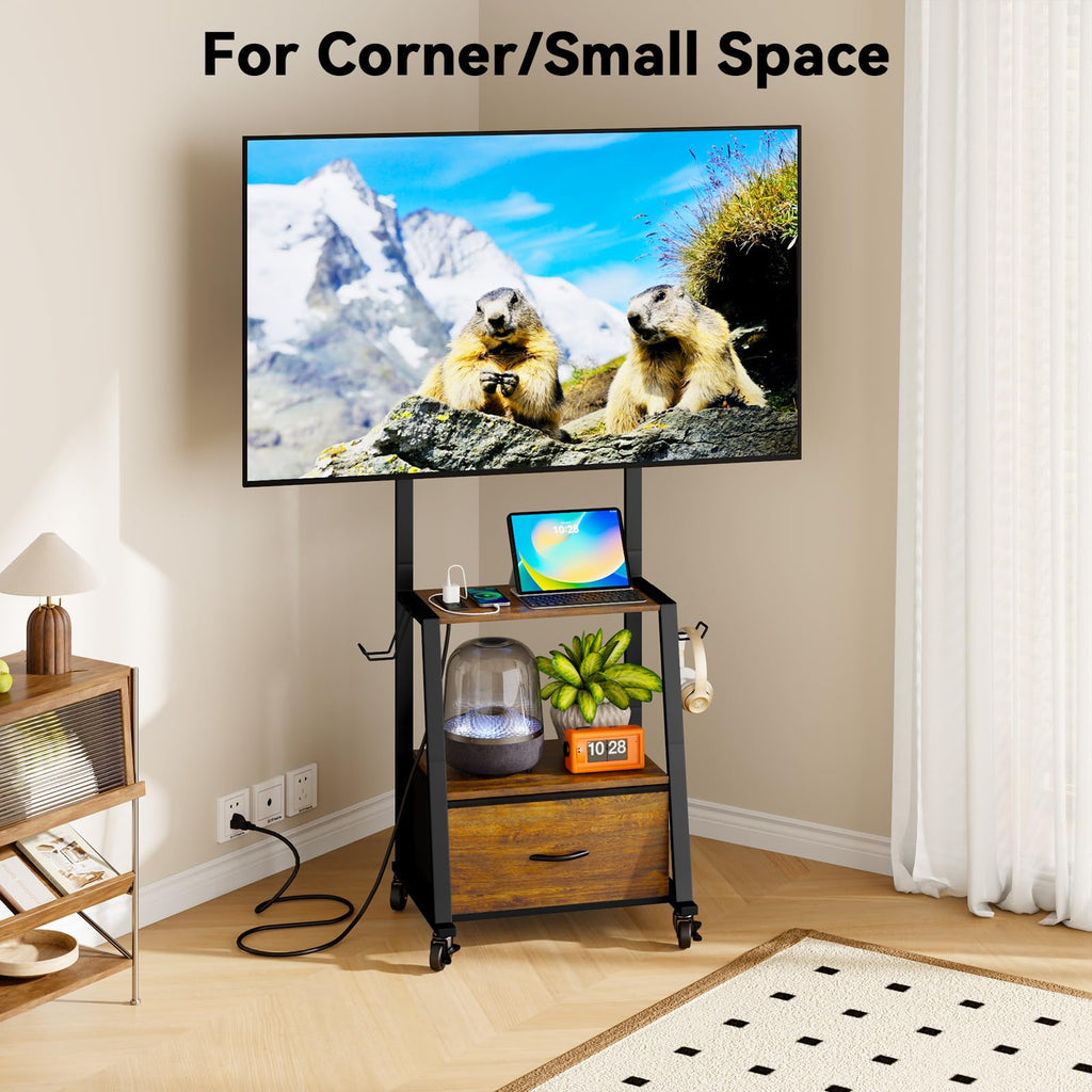 Rolling TV Stand on Wheels for 32-55 Inch TVs C535704