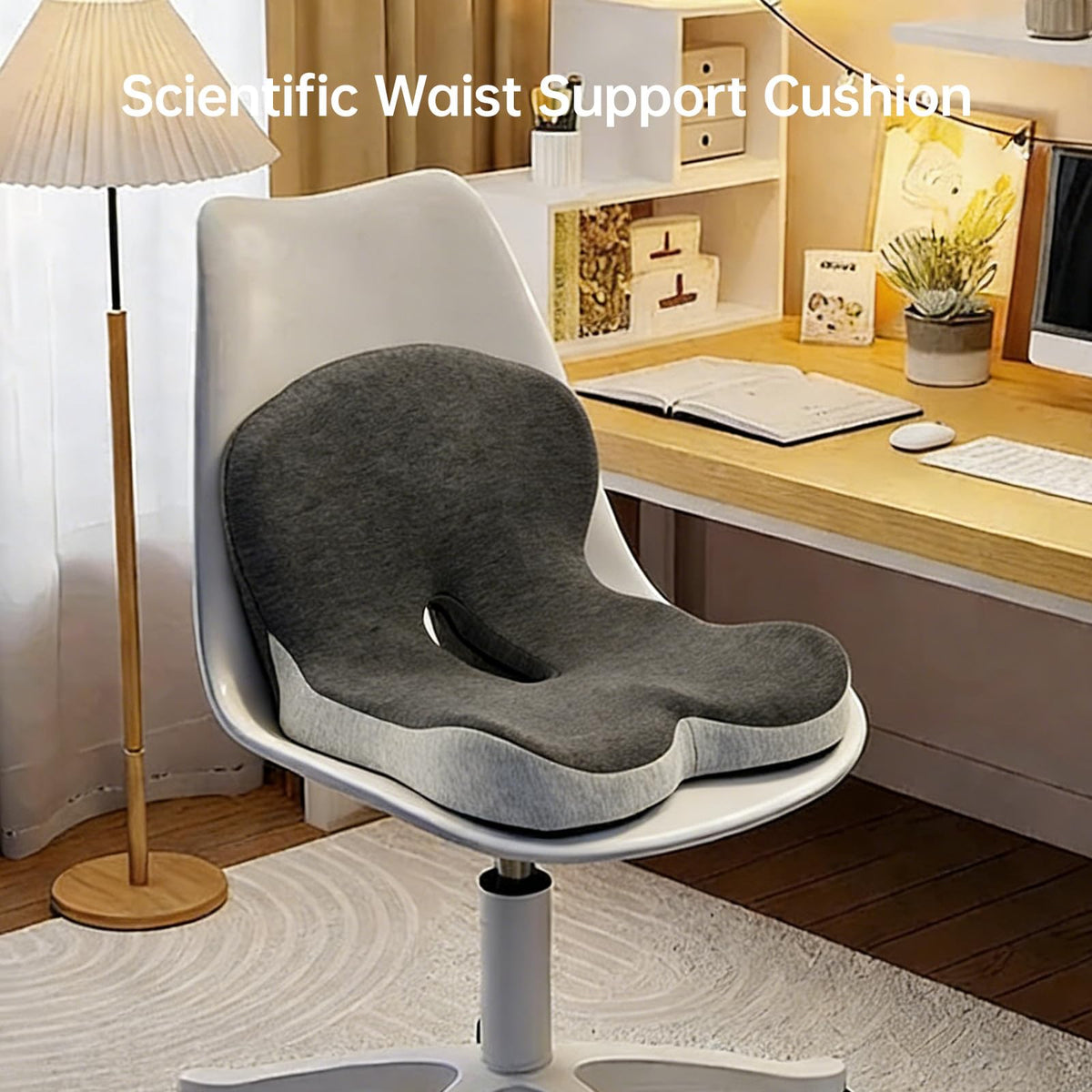 L-Shaped Memory Foam Seat Cushion with Back Support Q8224