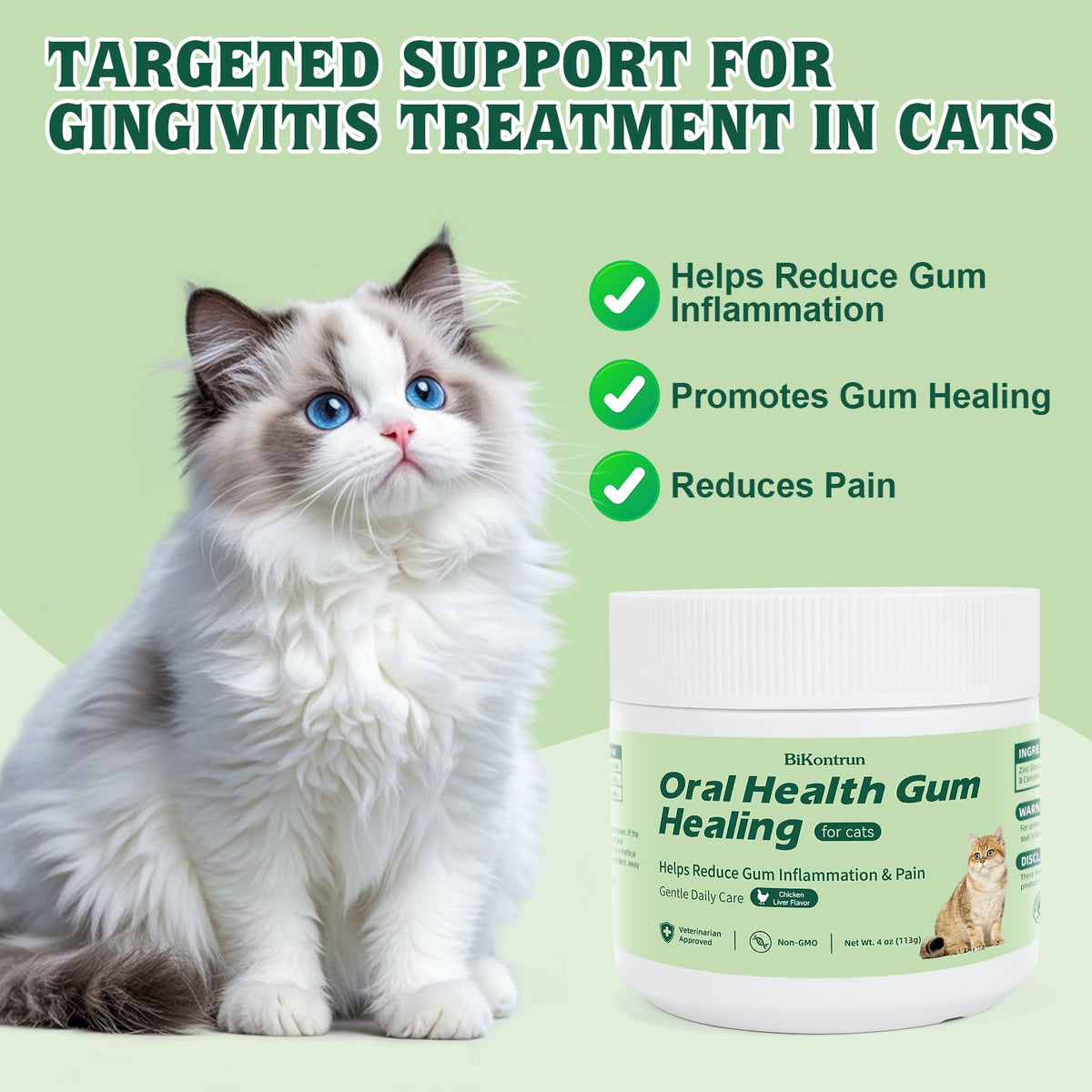 Natural Plant-Based Cat Oral Care 4 oz H36711