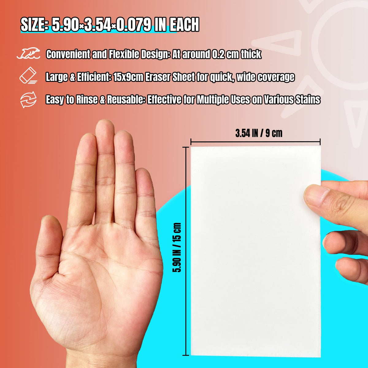 White Melamine Sponge Sheets 36 Pcs W9546
