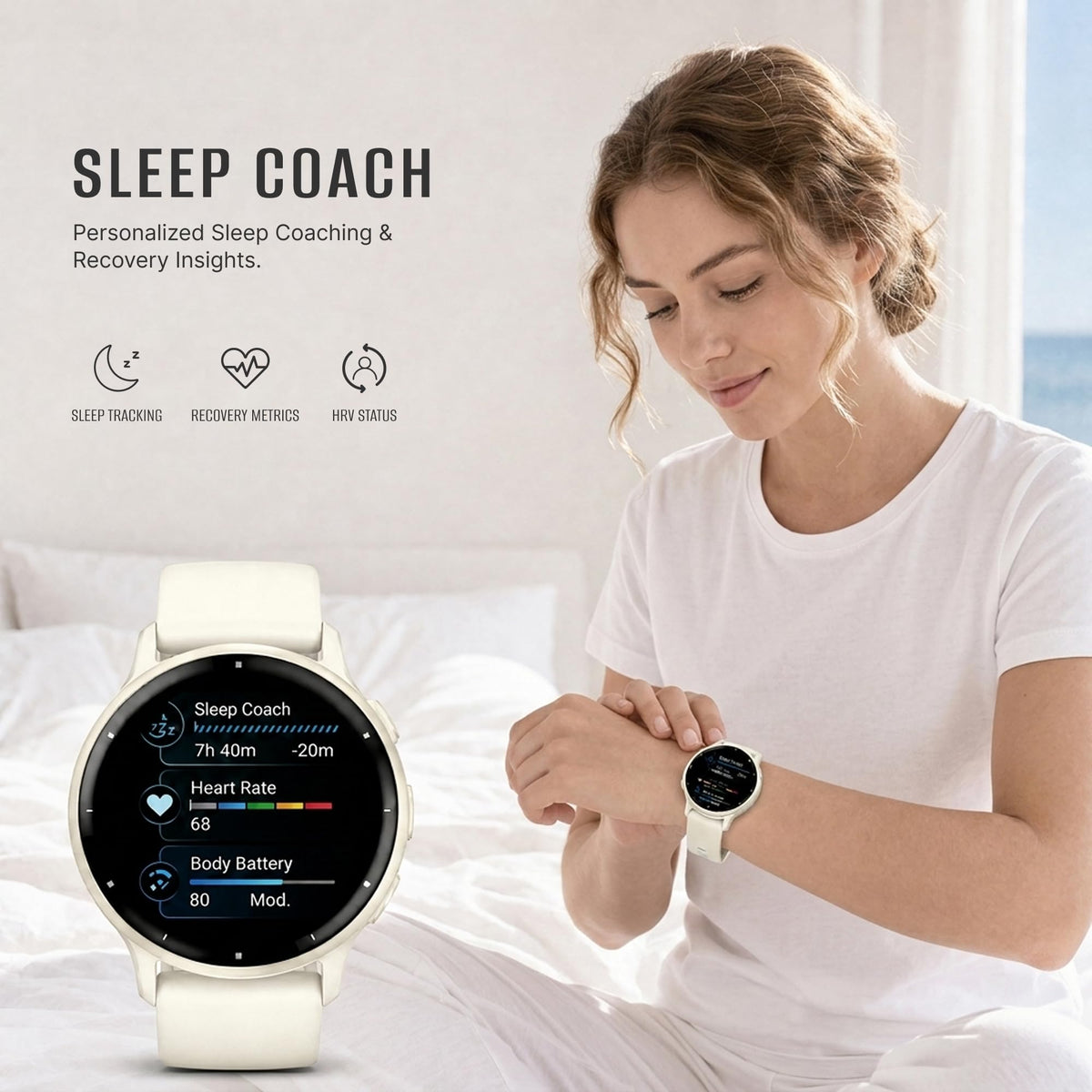 Health and Fitness GPS Smartwatch with AMOLED Display N928405