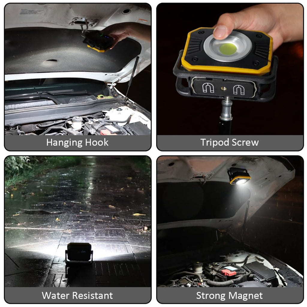 LED Work Light with Magnetic Base, 2 Pack G491