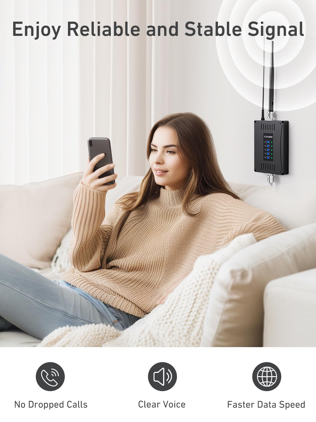 Cell Phone Signal Booster E98099