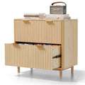 2 Drawer Wood File Cabinet Q336
