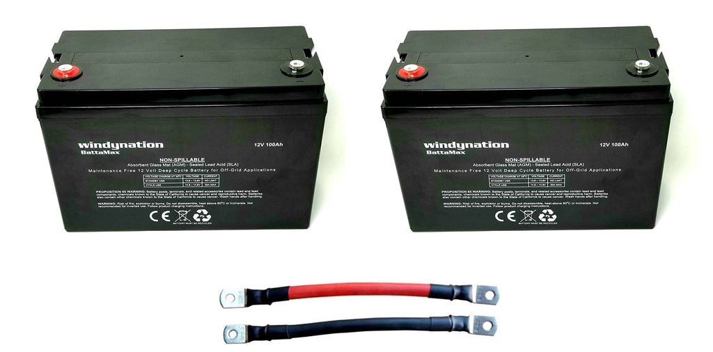 300 Watt Monocrystalline Solar Panel Kit with 1500W Power Inverter and 200ah AGM Battery X382