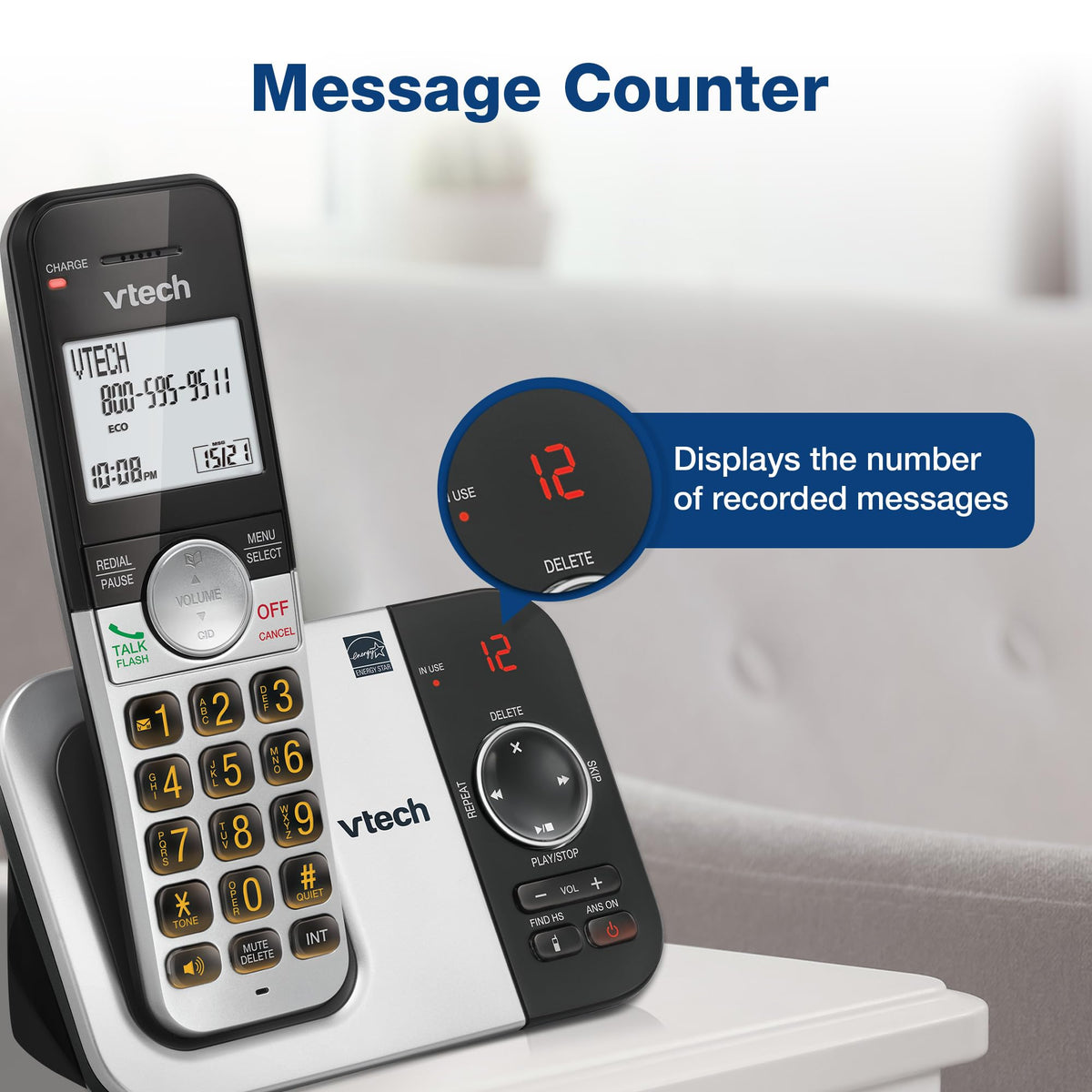 Cordless Home Phone with Answering Machine J51007