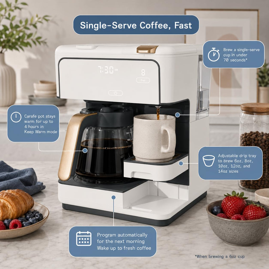 12-Cup Programmable Coffee Maker with Carafe H561