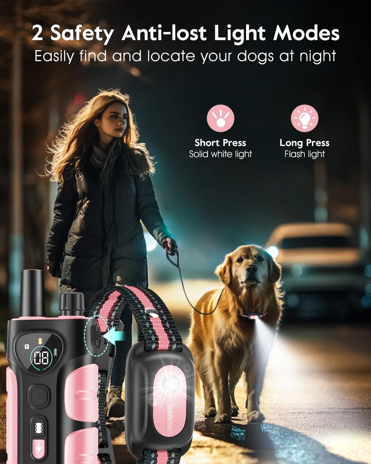 Pink Dog Training Collar with Remote P328046