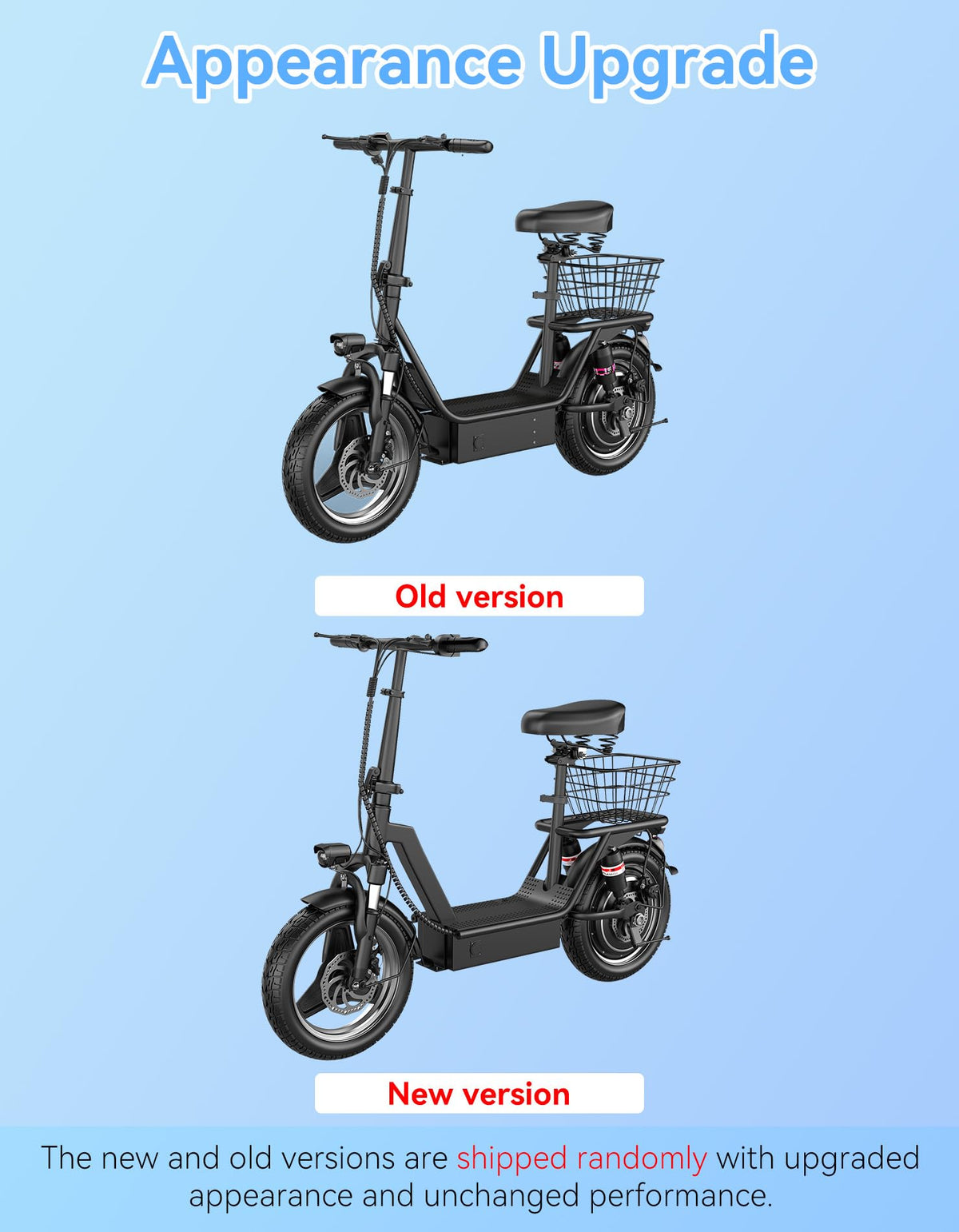 Foldable Electric Scooter with Seat G183364