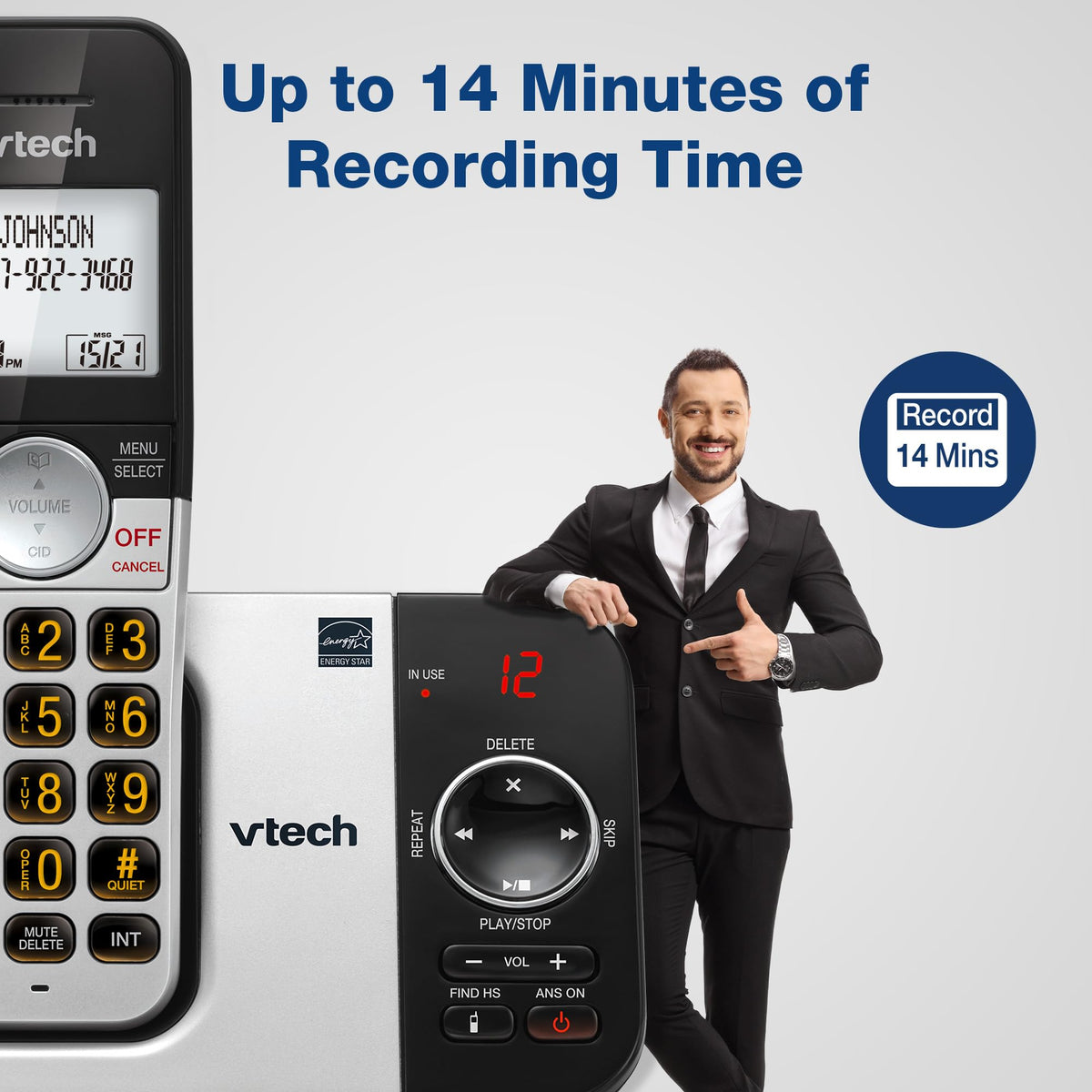 Cordless Home Phone with Answering Machine J51007