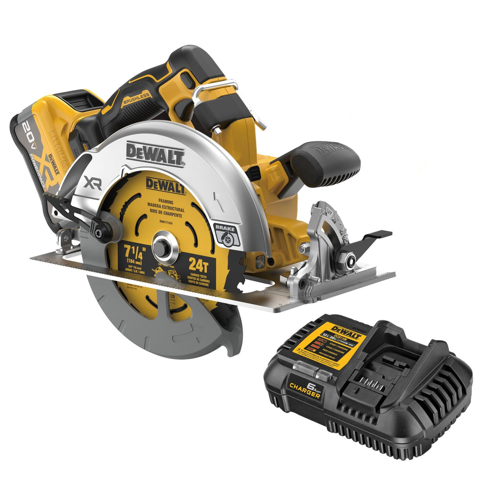 20V MAX XR Brushless Cordless 7-1/4 in. Circular Saw Kit with Battery and Charger B885