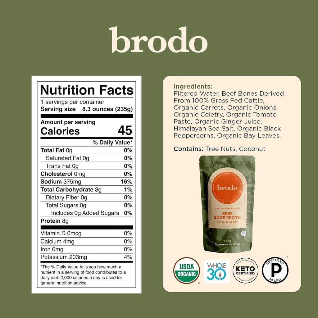 Chicken Bone Broth Variety Pack 30 Cups A525
