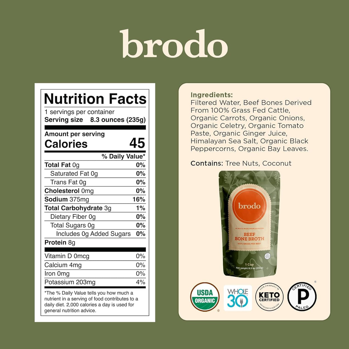 Chicken Bone Broth Variety Pack 30 Cups A525