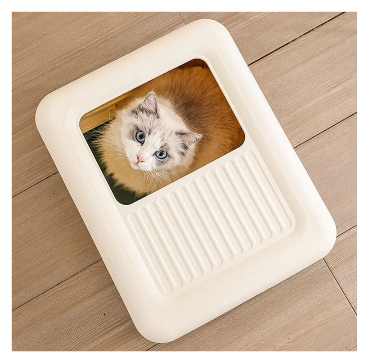 Fully Enclosed Cat Litter Box with Lid and Drawer P471996