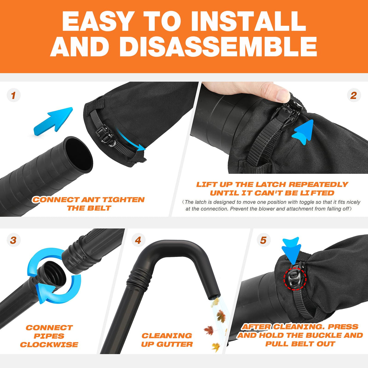 Gutter Cleaning Kit for Leaf Blowers, 11 Feet X516