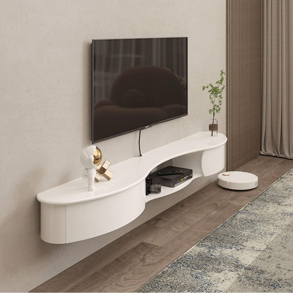67'' Wall Mounted TV Stand with Drawers and Open Storage Shelf B342397