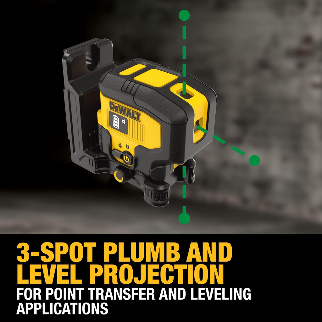 Green 3 Spot Self Leveling Laser Level Kit L944206