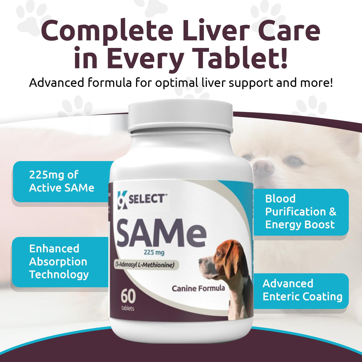 Dog Liver Supplement 60 Tablet 225mg O76108