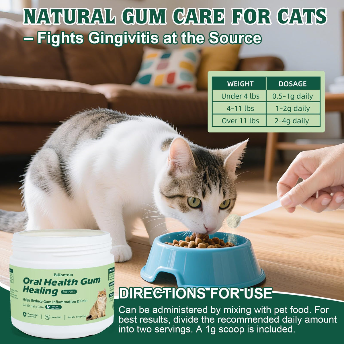 Natural Plant-Based Cat Oral Care 4 oz H36711