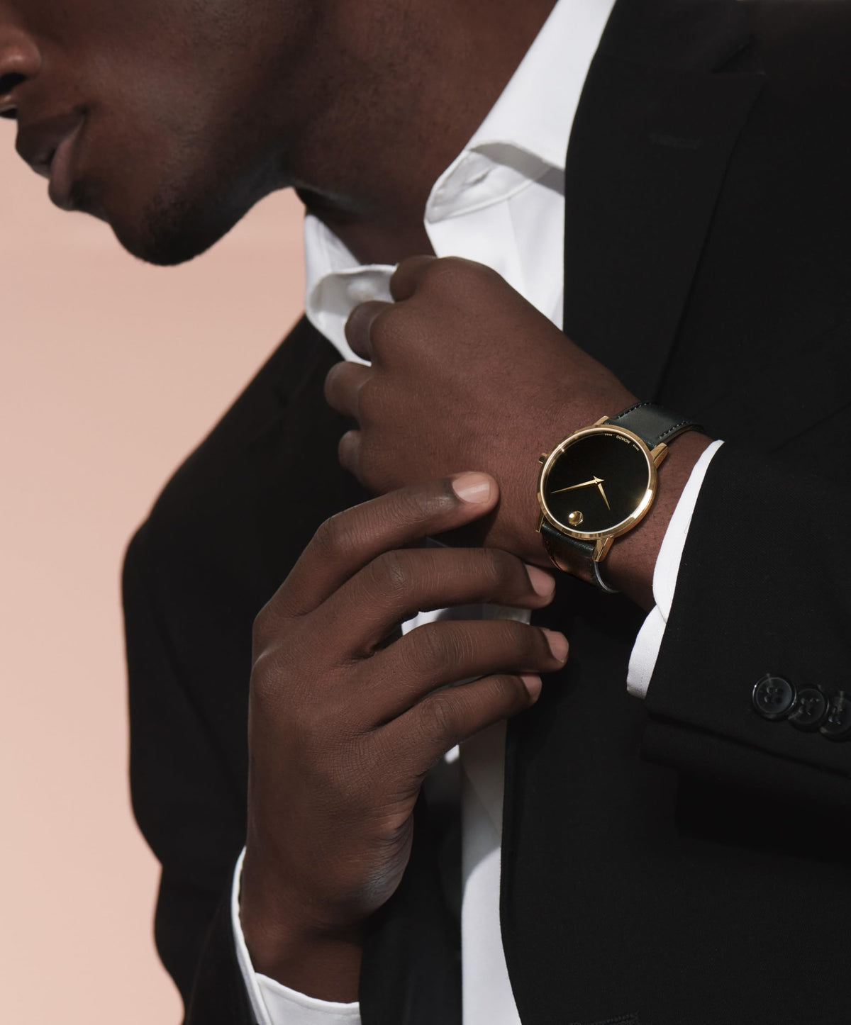 Men's Watch with Calfskin Strap V448178