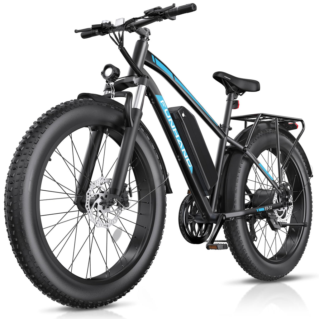 1000W 60Miles 26" x 4'' Fat Tire Electric Bike M1042