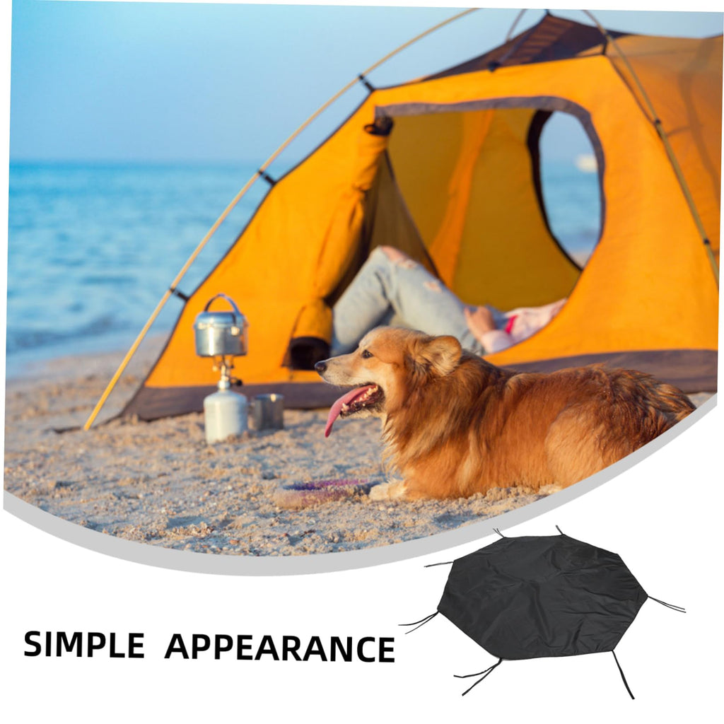 Waterproof Sunproof Dog Playpen Roof Cover 210D Oxford Cloth Black Z467