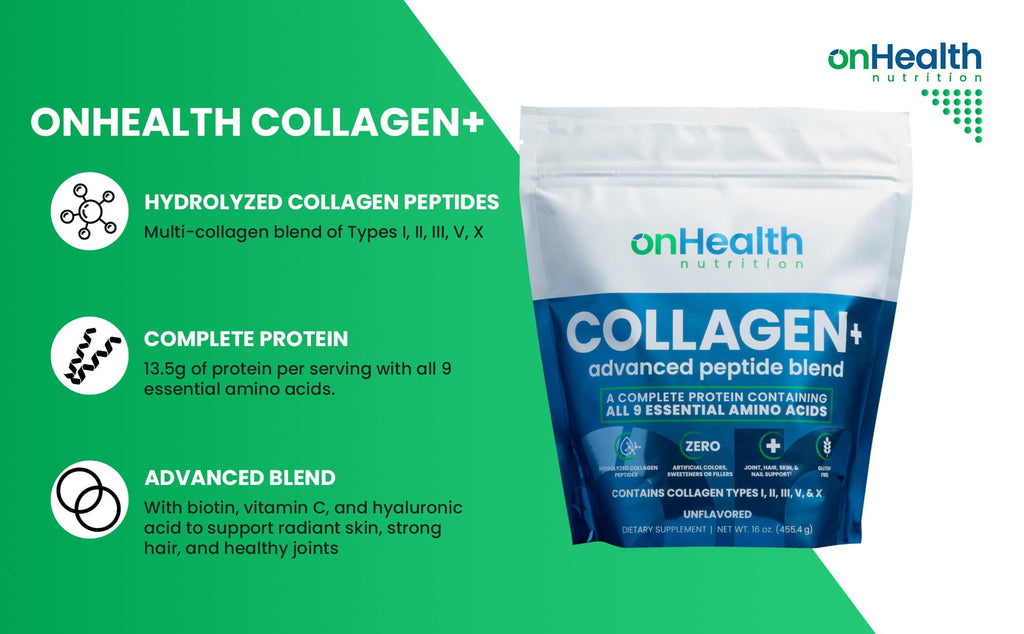 Multi Collagen Peptide Powder Types I, II, III, V & X Unflavored X63071