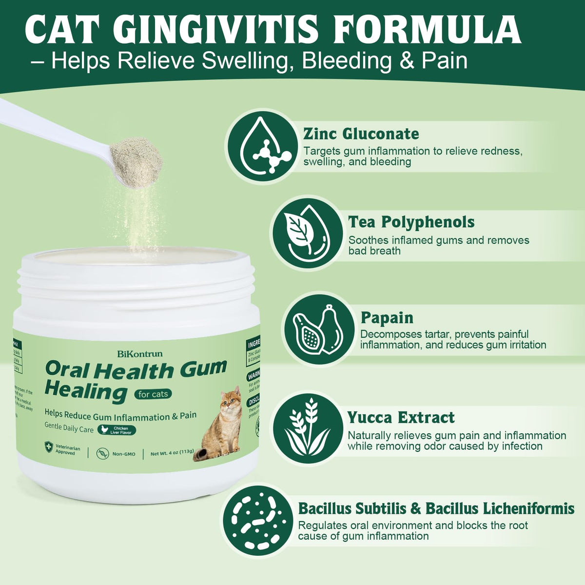 Natural Plant-Based Cat Oral Care 4 oz H36711