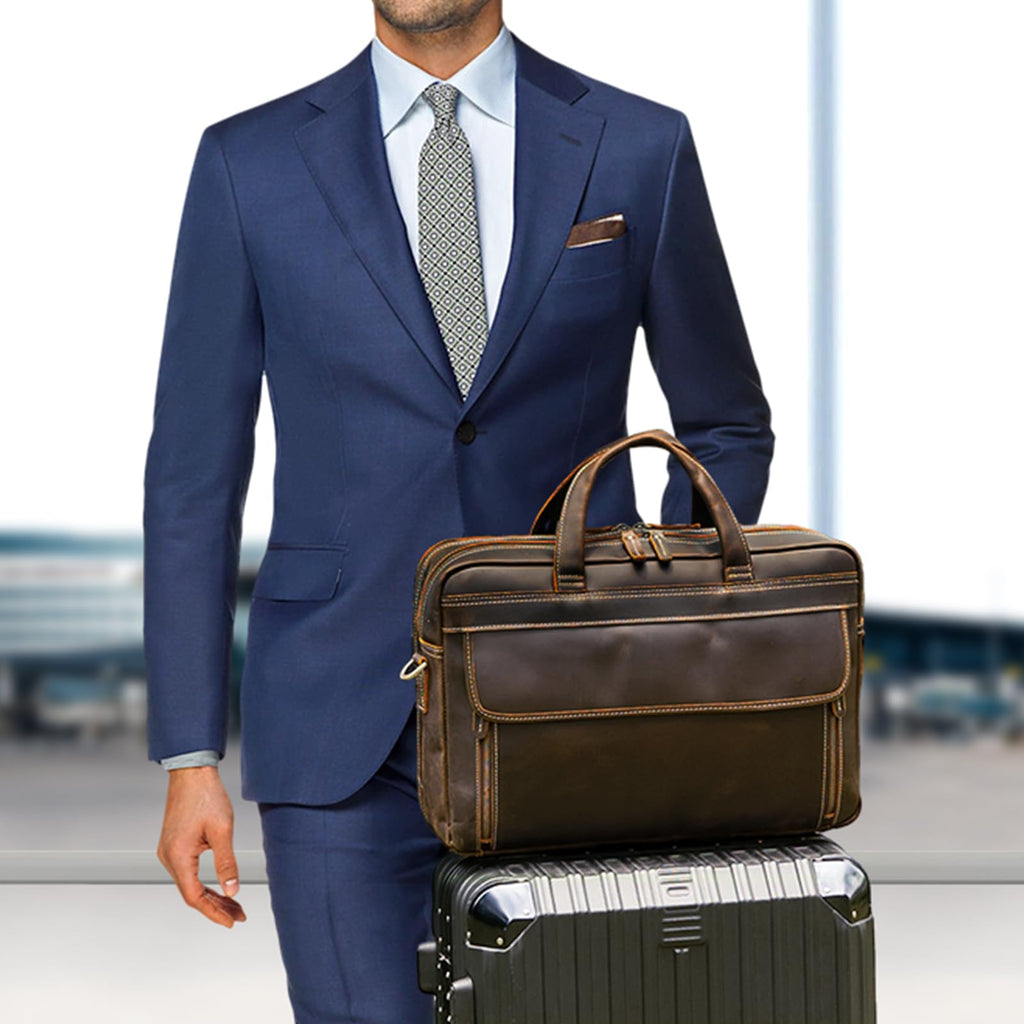 Leather Laptop Briefcase R6434