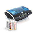Rechargeable NiCd D Batteries and LCD Smart Charger W214