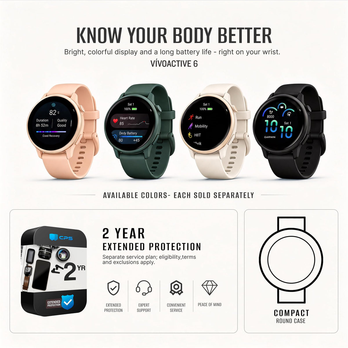 Health and Fitness GPS Smartwatch with AMOLED Display N928405